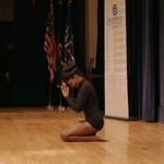 Penni Kimble dancing crouched